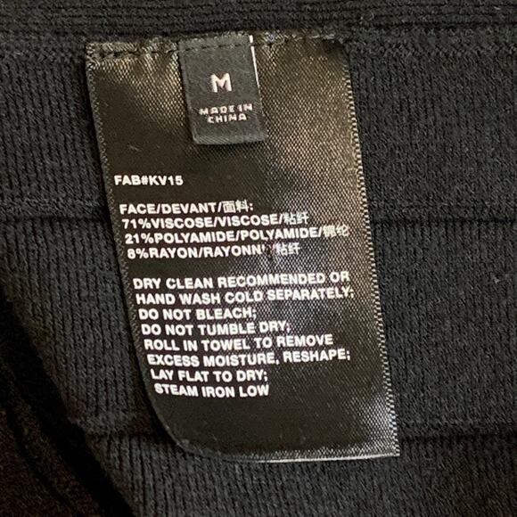 Lafayette 148 Top Womens M Black Pleated Swing Back Long Sleeve Tunic Blouses - Picture 10 of 13